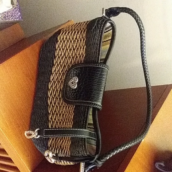 Small Black and Tan Brighton Purse - Picture 7 of 8